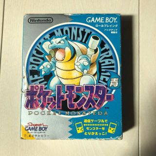 ニンテンドウ(任天堂)の動作確認済■ポケットモンスター青　ゲームボーイソフト(携帯用ゲームソフト)