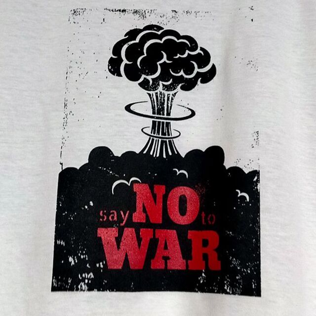 【35％OFF】 送込【say NO to WAR】One World / 反戦反核★S~XL Tシャツ+カットソー(半袖+袖なし)