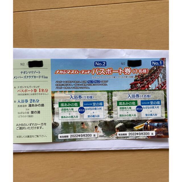 ですと ナガシマスパーランド パスポート券 1枚 のところお