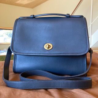 コーチ(COACH)の希少色 オールドコーチ　2way　ショルダーバッグ　ネイビー　クロスボディ(ショルダーバッグ)