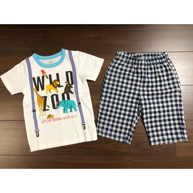 motherways(マザウェイズ)の未使用★motherwaysのTシャツ、ハーフパンツセット　110cm キッズ/ベビー/マタニティのキッズ服男の子用(90cm~)(Tシャツ/カットソー)の商品写真