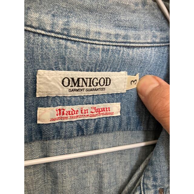 OMNIGOD(オムニゴッド)の値下げ中　オムニゴッド  omnigod デニムシャツ メンズのトップス(シャツ)の商品写真