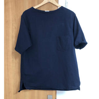 コモリ(COMOLI)のcomoli ボートネック半袖シャツ(Tシャツ/カットソー(七分/長袖))
