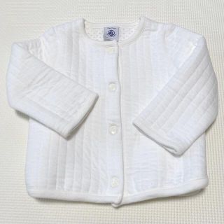 プチバトー(PETIT BATEAU)の★最終お値下げ★プチバトー  12m チュビックキルティングカーディガン(カーディガン/ボレロ)