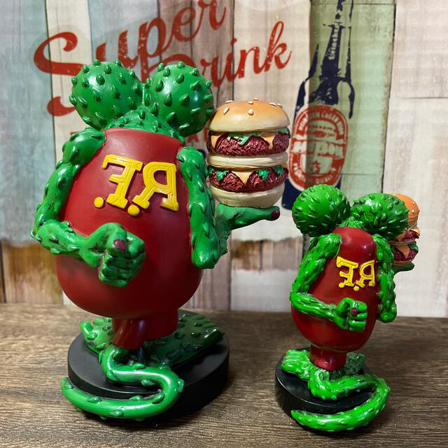 【バラ売り不可】レジン製 RATFINK バーガーラットフィンク親子フィギュア 3