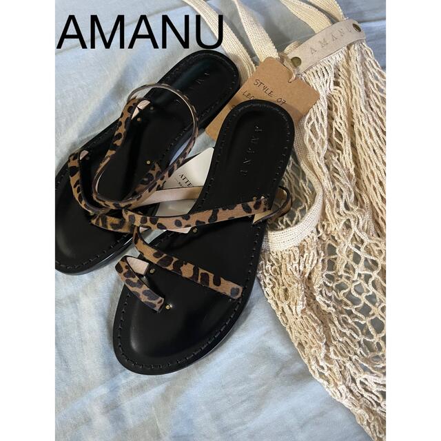 L'Appartement DEUXIEME CLASSE(アパルトモンドゥーズィエムクラス)の AMANU Leopard Sandal  レディースの靴/シューズ(サンダル)の商品写真