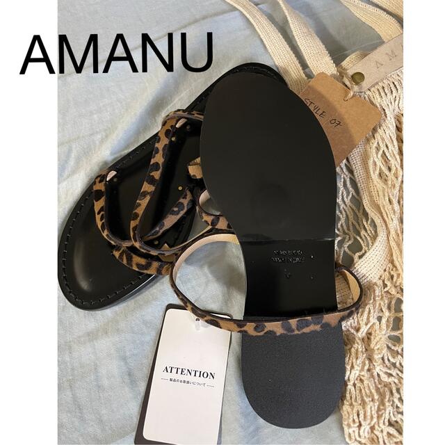 L'Appartement DEUXIEME CLASSE(アパルトモンドゥーズィエムクラス)の AMANU Leopard Sandal  レディースの靴/シューズ(サンダル)の商品写真