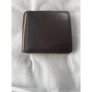 コーチ(COACH)のCOACH二つ折り財布　ブラウン(折り財布)