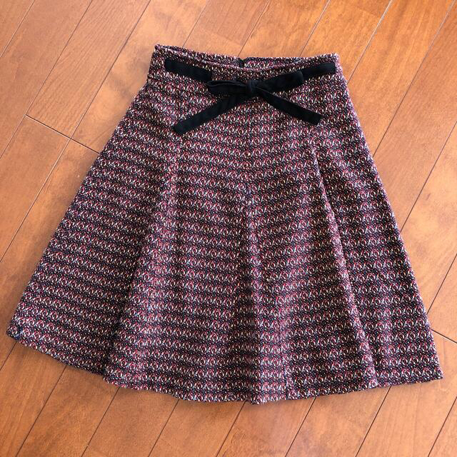 FELISSIMO(フェリシモ)のフェリシモ　ツイードフレアースカート レディースのスカート(ひざ丈スカート)の商品写真