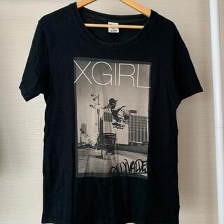 エックスガール(X-girl)のX-GIRL 黒T スケボー(Tシャツ(半袖/袖なし))