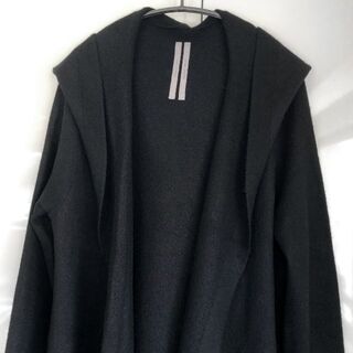 Rick Owens - RICK OWENS カシミアフーデッドカーディガンコート ...