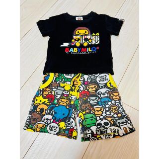 アベイシングエイプ(A BATHING APE)の☆アベイシングエイプ//Tシャツ 短パンセット  80 ・90まとめ購入お値下げ(Tシャツ/カットソー)