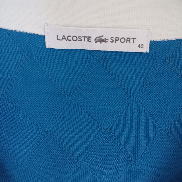 LACOSTE(ラコステ)の【専用】LACOSTE SPORT  長袖 ニット カーディガン　 LL　に近い レディースのトップス(カーディガン)の商品写真