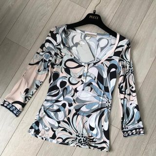 エミリオプッチ(EMILIO PUCCI)の新品エミリオプッチEMILIOPUCCIトップスカットソーＴシャツ幾何学模様(カットソー(長袖/七分))