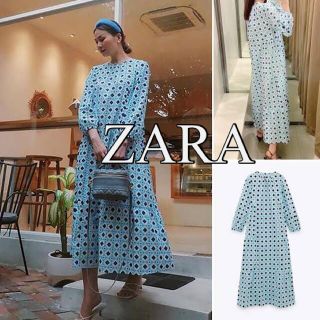 ザラ(ZARA)の新品　ZARA ザラ　幾何学模様　ワンピース　ロングワンピース　人気　完売　(ロングワンピース/マキシワンピース)