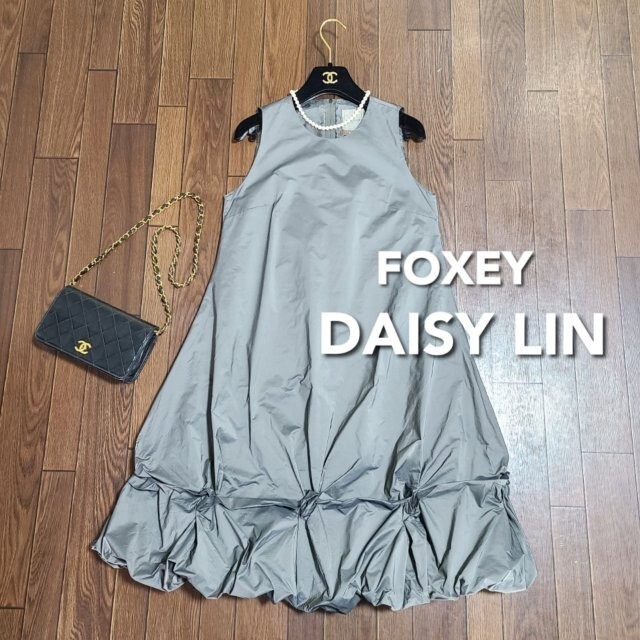 【美品】 FOXEY デイジーリン スパイラルウェーブ ワンピース バルーン