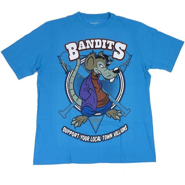 ノックアウト BANDITS プリント 半袖 Tシャツ ブルー L