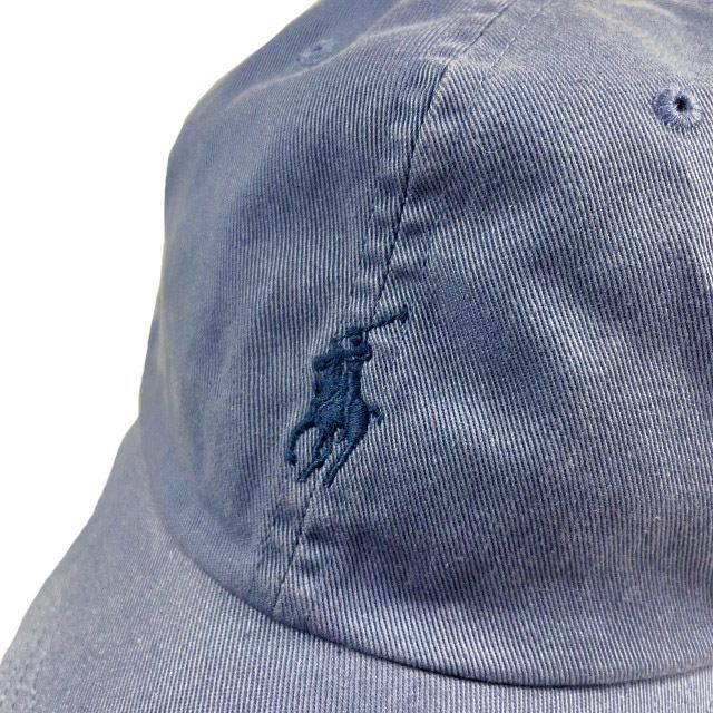 POLO RALPH LAUREN(ポロラルフローレン)のポロ ラルフローレン キャップ ポニー刺繍 コットン(OS)青 190131 メンズの帽子(キャップ)の商品写真