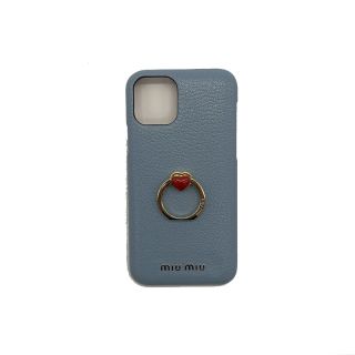 ミュウミュウ(miumiu)のミュウミュウ miu miu マドラスレザー　iPhone12/12 【中古】(その他)