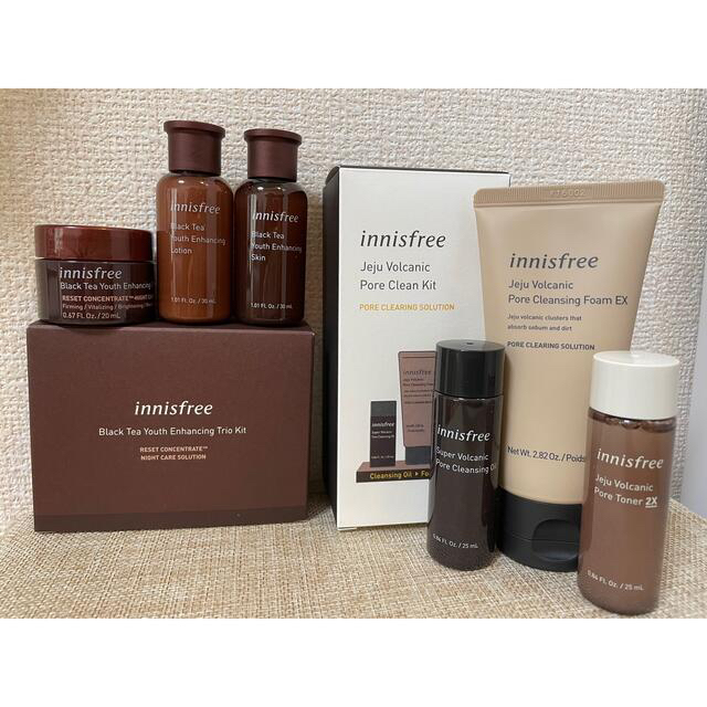 Innisfree(イニスフリー)の【新品】イニスフリー クレンジング キット ブラックティー コスメ/美容のキット/セット(サンプル/トライアルキット)の商品写真