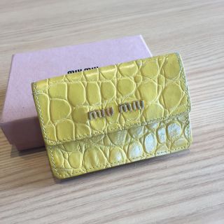 ミュウミュウ(miumiu)のmiu miu カードケース(名刺入れ/定期入れ)