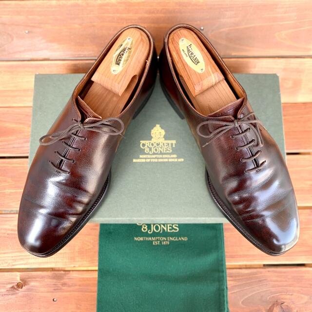 美品❗️英国名門《Crockett＆Jones》ホールカットMAYFAIR 7E