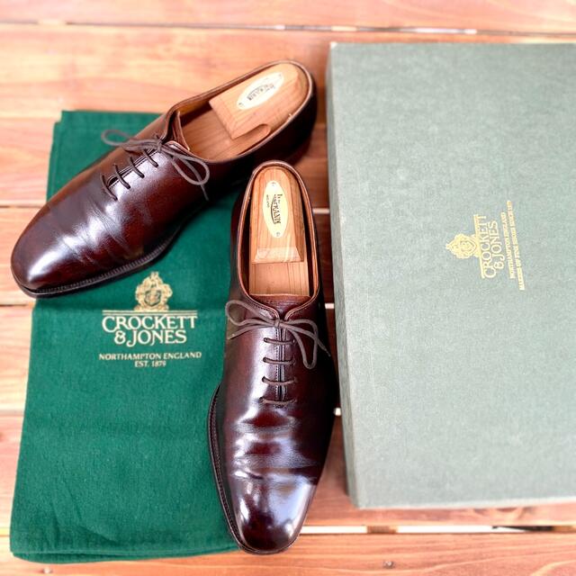 美品❗️英国名門《Crockett＆Jones》ホールカットMAYFAIR 7E