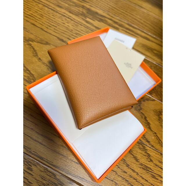 エルメス　HERMES ガルヴィデュオ　ゴールド　カードケース　コインケース