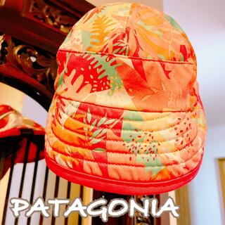 パタゴニア(patagonia)のパタゴニア 水陸両用 ハット 5T 帽子 花柄 黄色 水着 ザノースフェイス(帽子)