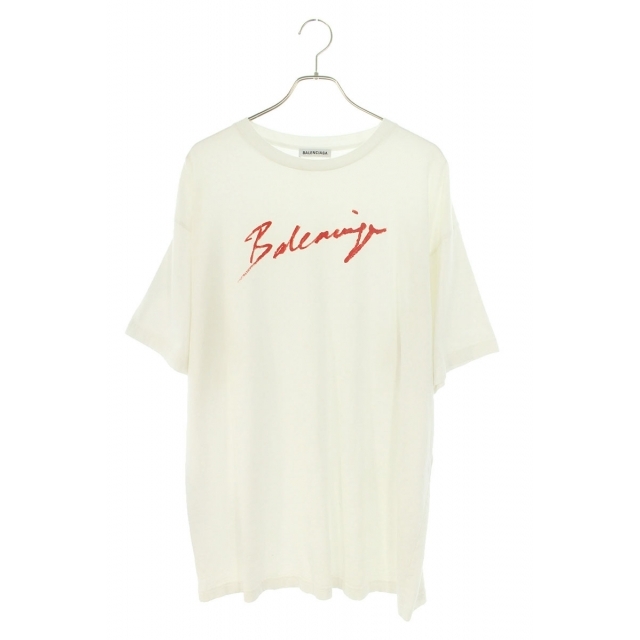 【高い素材】 Balenciaga - XS フロントロゴTシャツ TFV63 583218 19AW バレンシアガ Tシャツ+カットソー(半袖+袖なし)