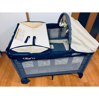 グレコ(Greco)の☆大特価☆極美品☆graco 　折りたたみ式プレイヤード　ベビーベッド グレコ　(ベビーサークル)