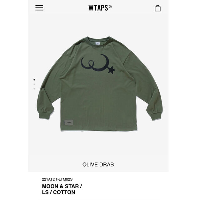 【 Mサイズ】 WTAPS MOON & STAR LS COTTON TEE