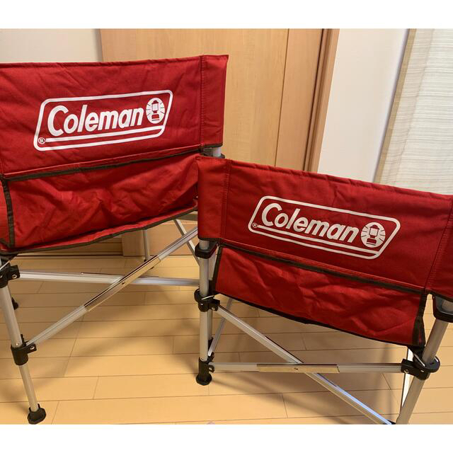 Coleman(コールマン)のコールマン キャンプ椅子　ツーウェイキャプテンチェア レッド 2脚 スポーツ/アウトドアのアウトドア(テーブル/チェア)の商品写真