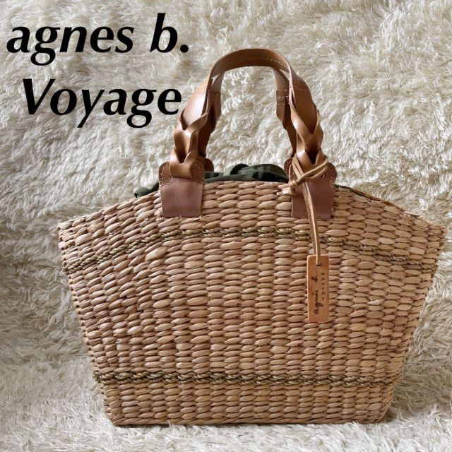 agnes b. - アニエスベー かごバッグ ハンドバッグ チャーム 巾着 ...