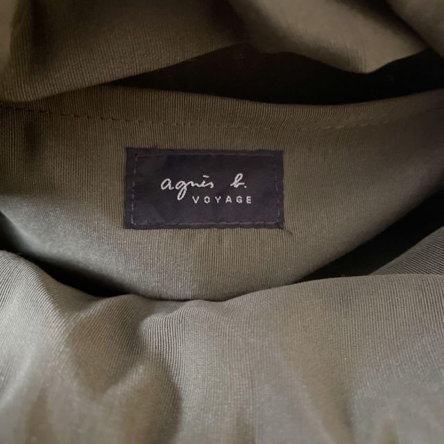agnes b.(アニエスベー)のアニエスベー かごバッグ ハンドバッグ チャーム 巾着 ベージュ カーキ レディースのバッグ(かごバッグ/ストローバッグ)の商品写真