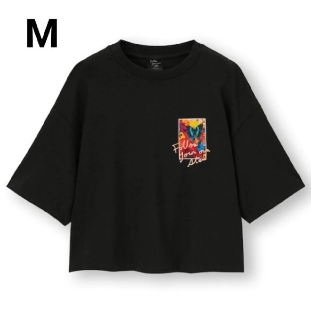 GU(ジーユー)のGU 　蜷川実花　クロップドグラフィックT レディースのトップス(Tシャツ(半袖/袖なし))の商品写真