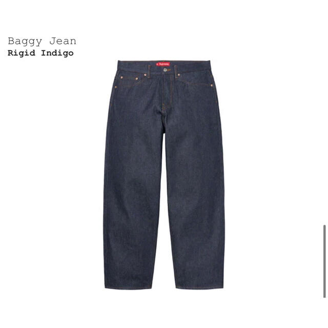 シュプリーム  22AW  Rigid Baggy Jean バギーデニムパンツ メンズ 30インチ