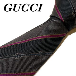 グッチ(Gucci)の【美品】 グッチ ネクタイ GG柄 ハイブランド 高級(ネクタイ)