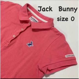 ジャックバニー(JACK BUNNY!!)の【used】ゴルフ　ジャックバニー　レディース　半袖ポロシャツS ピンク(ウエア)