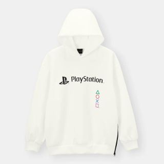 ジーユー(GU)の【送料無料】ダブルフェイスビッグプルパーカー「PlayStation」- 1(パーカー)