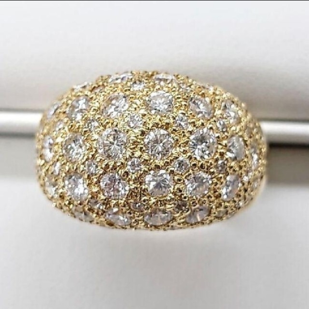 キラキラパヴェ ダイヤモンド ボリュームリング Total 2.80ct レディースのアクセサリー(リング(指輪))の商品写真