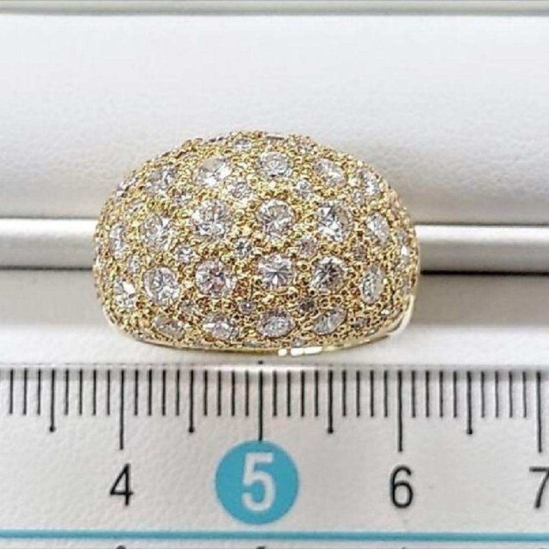 キラキラパヴェ ダイヤモンド ボリュームリング Total 2.80ct レディースのアクセサリー(リング(指輪))の商品写真