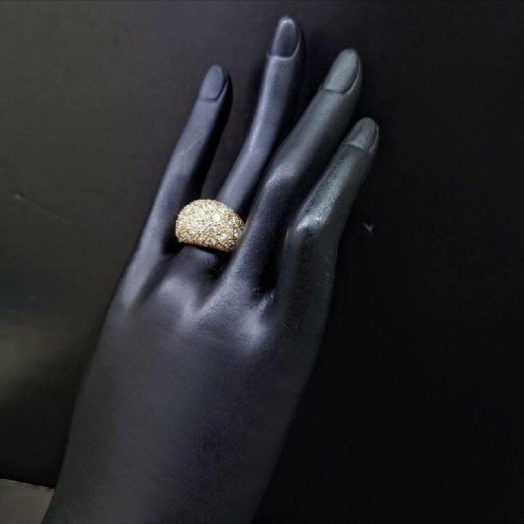 キラキラパヴェ ダイヤモンド ボリュームリング Total 2.80ct レディースのアクセサリー(リング(指輪))の商品写真