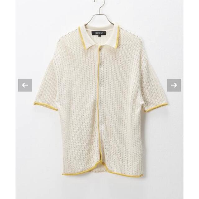 SHOOP 21ss JULY CROCHET KNIT SHIRT