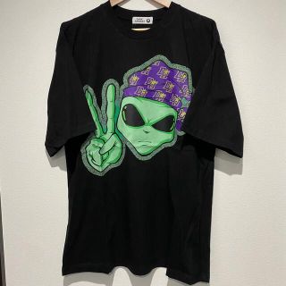 ✨新入荷✨ オーバーサイズ 個性的 バンダナ エイリアン Tシャツ(Tシャツ/カットソー(半袖/袖なし))