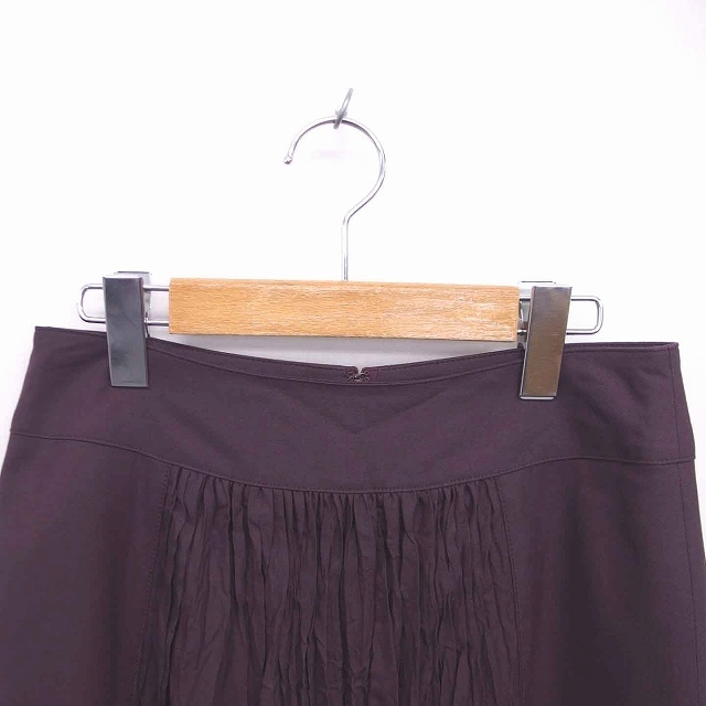 DES PRES(デプレ)のデプレ トゥモローランド フレア スカート ミモレ丈 ロング 薄手 0 紫 レディースのスカート(ロングスカート)の商品写真