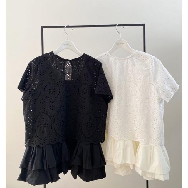 rosy monster ️新品 ️lace duck layered topsの通販 by ののの's shop｜ラクマ