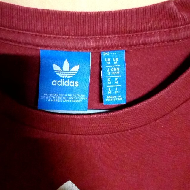 adidas(アディダス)のアディダス Mサイズ 濃赤 Tシャツ メンズのトップス(Tシャツ/カットソー(半袖/袖なし))の商品写真