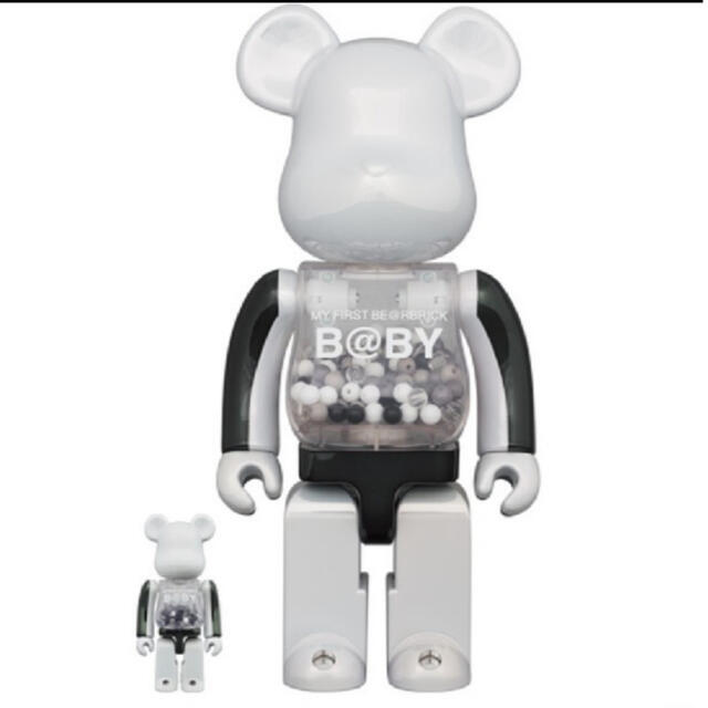 BE@RBRICK(ベアブリック)のMY FIRST BE@RBRICK B@BY BLACK & WHITE エンタメ/ホビーのおもちゃ/ぬいぐるみ(キャラクターグッズ)の商品写真
