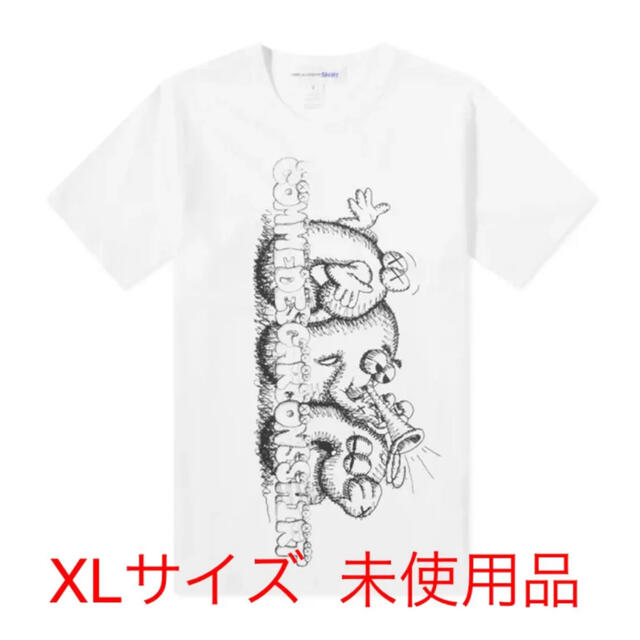 COMME des GARCONS(コムデギャルソン)のコムデギャルソンシャツ x カウズ Tシャツ プリント3 "ホワイト"  XL メンズのトップス(Tシャツ/カットソー(半袖/袖なし))の商品写真